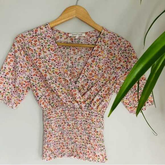 Caution To The Wind Tops - Caution To The Wind Floral Top NWOT